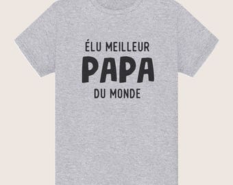 Tshirt fathers day "voted best Dad in the world" father's day gift