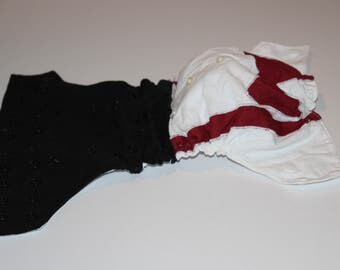 Ring-Bearer Photo Diaper / Birthday Cloth Diaper Cover / Diaper and Bowtie / Hypoallergenic / Special Occasion Diaper / Tuxedo Diaper Cover