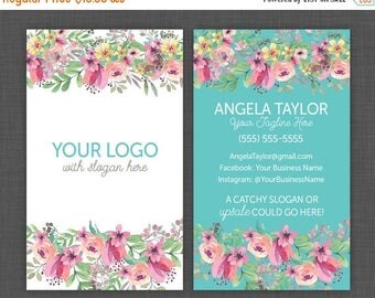 Floral business card | Etsy