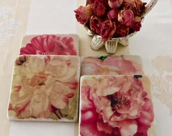 Rose Coasters - Floral Beauties