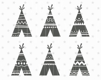 Teepee SVG File Teepee SVG Tribal svg file TiPi svg Native American svg Wild Svg Teepee Tent svg Teepee SVG Silhouette Indian svg Aztec svg