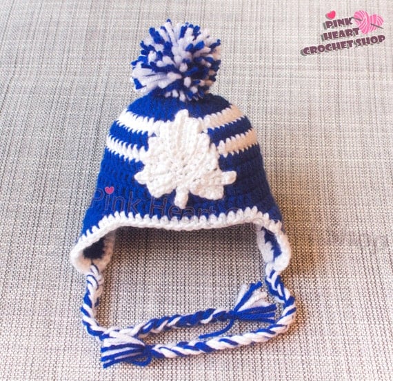 Toronto Maple Leafs Crochet baby Hat Toronto hat crochet
