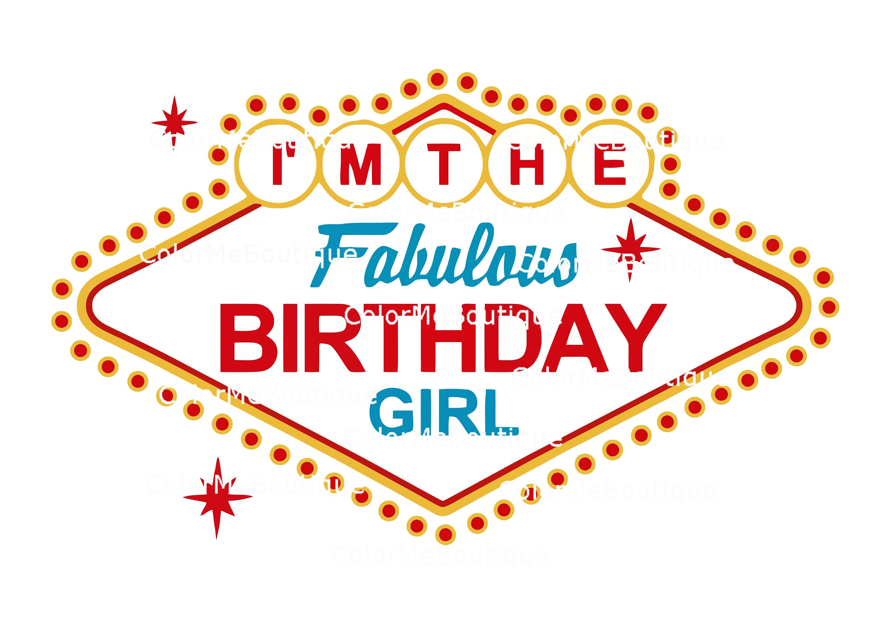 Download Las Vegas Birthday Girl Sign Clipart from ColorMeBoutique ...