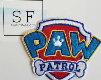 Paw Patrol Iron on Patch - Paw Patrol Applique' - Ready to Ship