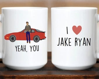 Yeah You / Jake Ryan / Sixteen Candles / Molly Ringwald / 80s movies / Brat Pack / Funny Mug / I Love Jake Ryan / 80s / 16 candles