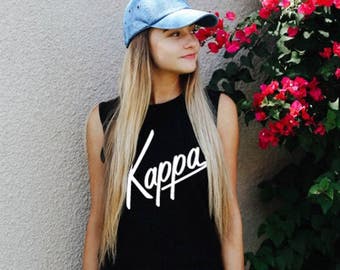 Greek Beverly Hills Cap Sleeve Tank / Available for Kappa Kappa Gamma and Alpha Gamma Delta / KKG AGD