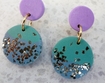 Girls Star Dust Glitter Earrings / Clip-on Earrings / Stud Earrings / kids earrings / Girls Earrings