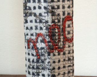 Raku vase