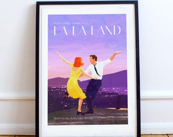 La La Land Classic style film poster