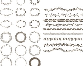Wreath svg,Banner svg, Frame svg, Border svg,jpg,eps,psd,ai for Design/Print/ Silhouette Cameo/Cricut and Many More