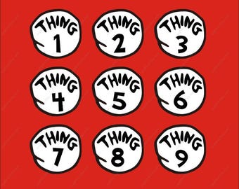 cat in the hat svg, dr seuss svg, thing 1, thing 2, thing 3, thing 6, thing 9 dr seuss svg files drseuss svg dr.seuss