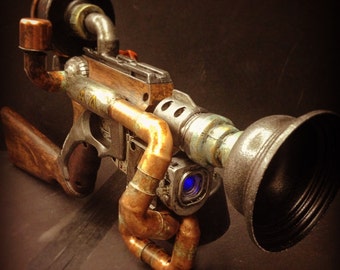 steampunk cosplay rifle , customized nerf nitefinder