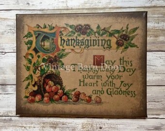 Thanksgiving 8x10 Canvas Art