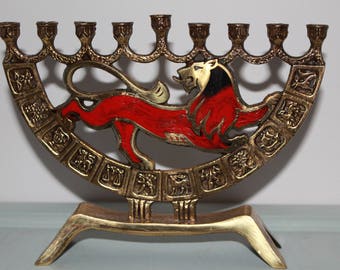 vintage patina brass menorahs made in nisrael vintage patina brass menorahs made in nisrael