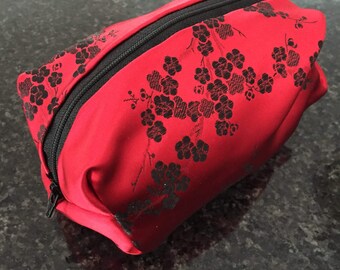 Cherry Blossom Cosmetic Bag