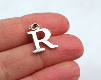 One Letter R, Alphabet Charm, R, Letter R