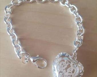 Sterling silver heart Bracelet