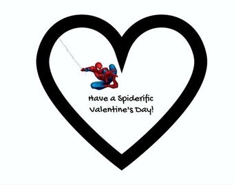 Spiderman valentine | Etsy