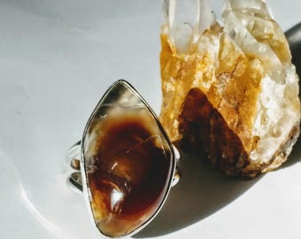 Sterling Silver Mexican Fire Agate Ring