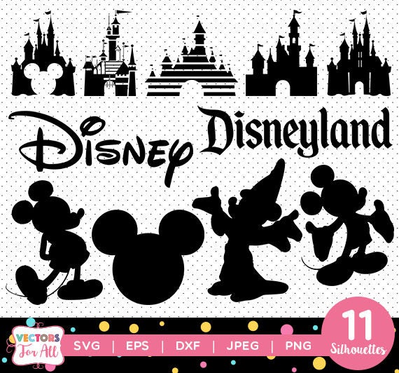 Walt Disney World Silhouettes pack - Disney Land Mickey ...