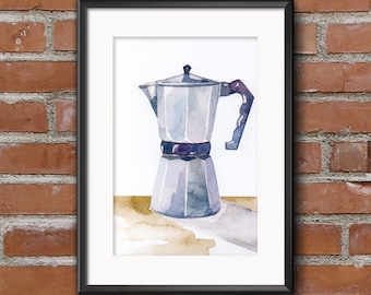 Espresso maker - print 12,5x18cm