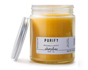 Beeswax Candle ~ Unwind Relax ~ Beeswax Gift ~ Stress Relief ~ Handmade Beeswax Candle ~ Natural Candle ~ Purifying Candle ~ Purifying