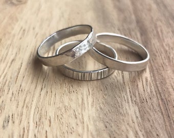 Sterling Silver Stacking Rings, Sterling Silver Ring, Stacking Rings