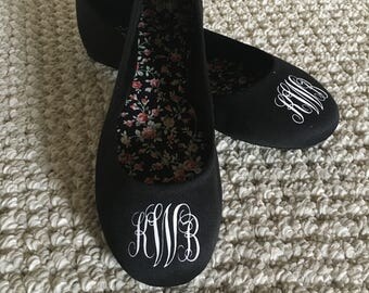 SALE!! Monogrammed Ballet Flats