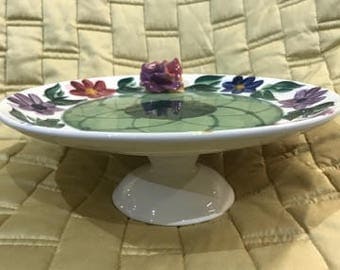 Pottery Handpainted Party Platter