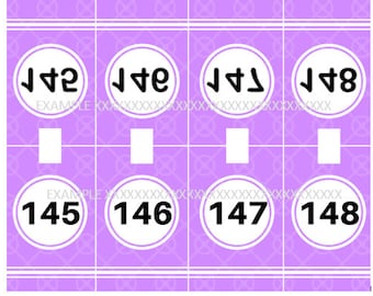 Mirror Image Live Show Hanger Tags Numbers 1-240 INSTANT DOWNLOAD Direct sales, Lularoe, Dot Dot Smile