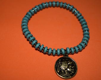 A blue indian bracelet