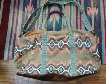 Boho tribal weekender bag