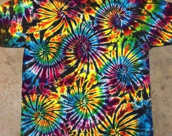 tie dye shirt Black Fireworks CUSTOM MADE tiedye tye die 5XL 4XL 3XL 2XL available
