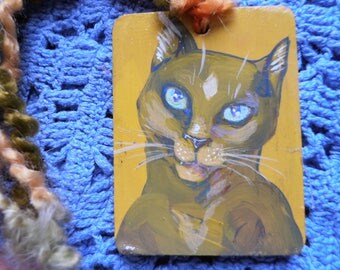 Cat charm bookmark