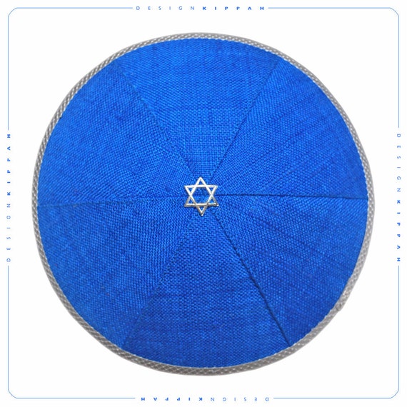 Raw silk kippah yarmulke yamaka kippa. Jewish wedding Bar