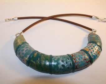 Polymer Clay Bib Necklace