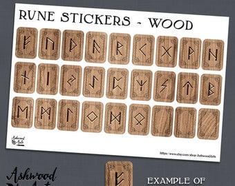 Runes Norse Celtic Druid Pagan Planner Stickers