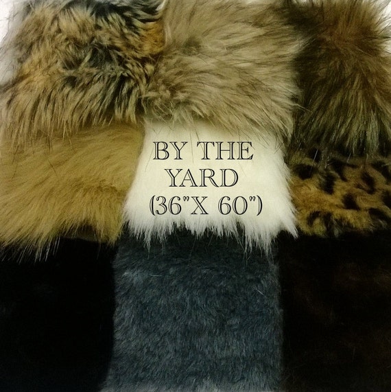 FUR BYTheYARD Faux Fur Fabric Luxury Faux Furs Rabbit Fox