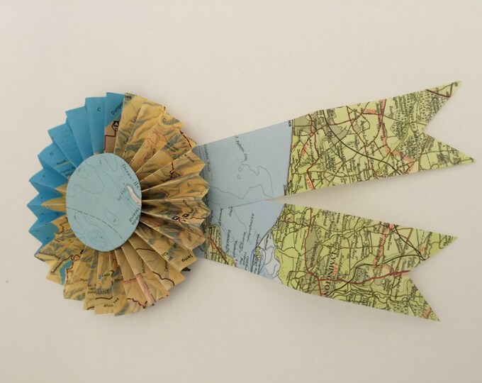 Hand Made Map Ribbon