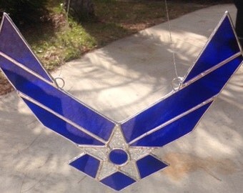 Air Force Logo in Stained Glass