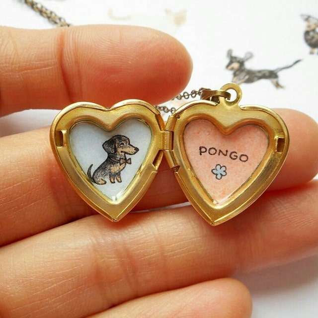 Custom Pet Lockets Crochet Jewelry by biribis on Etsy