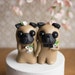 Pug Wedding Cake Topper by Bonjour Poupette