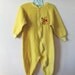 vintage toddler pjs - POOH footed pajamas / 5T