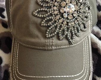 Baseball caps-women's caps-bling baseball hat-low profile caps-trucker caps-rhinestone caps-hats-bling caps