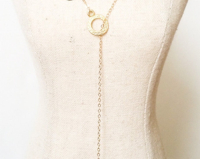 Gold Toggle Lariat Necklace, Gold Lariat Necklace, Gold Toggle Lariat, Gold Toggle Necklace, Gold Lariat, Gold Necklace, Toggle Necklace