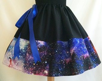 Galaxy Skirt, Galaxy Print, Skirt, Space Skirt By Rooby Lane