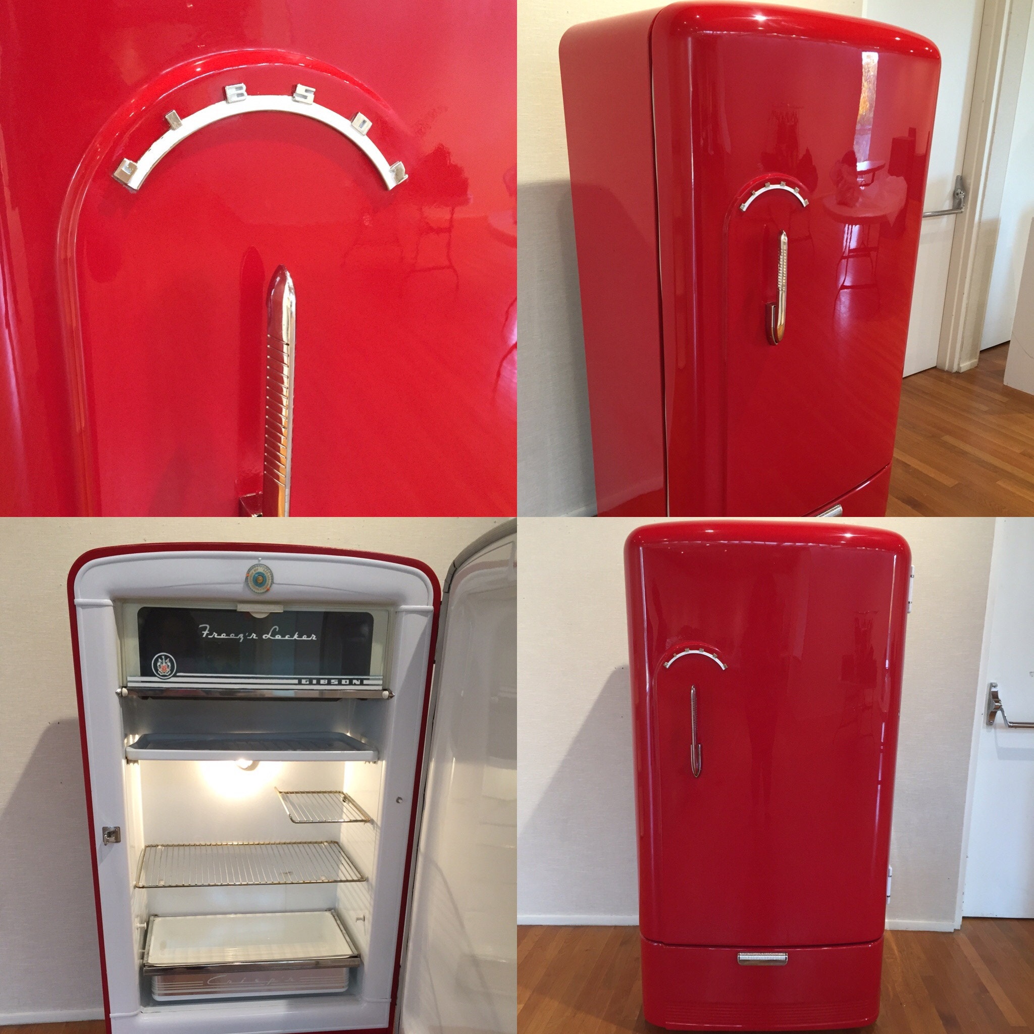 Custom Refurbished Retro Refrigerator Made to order Man