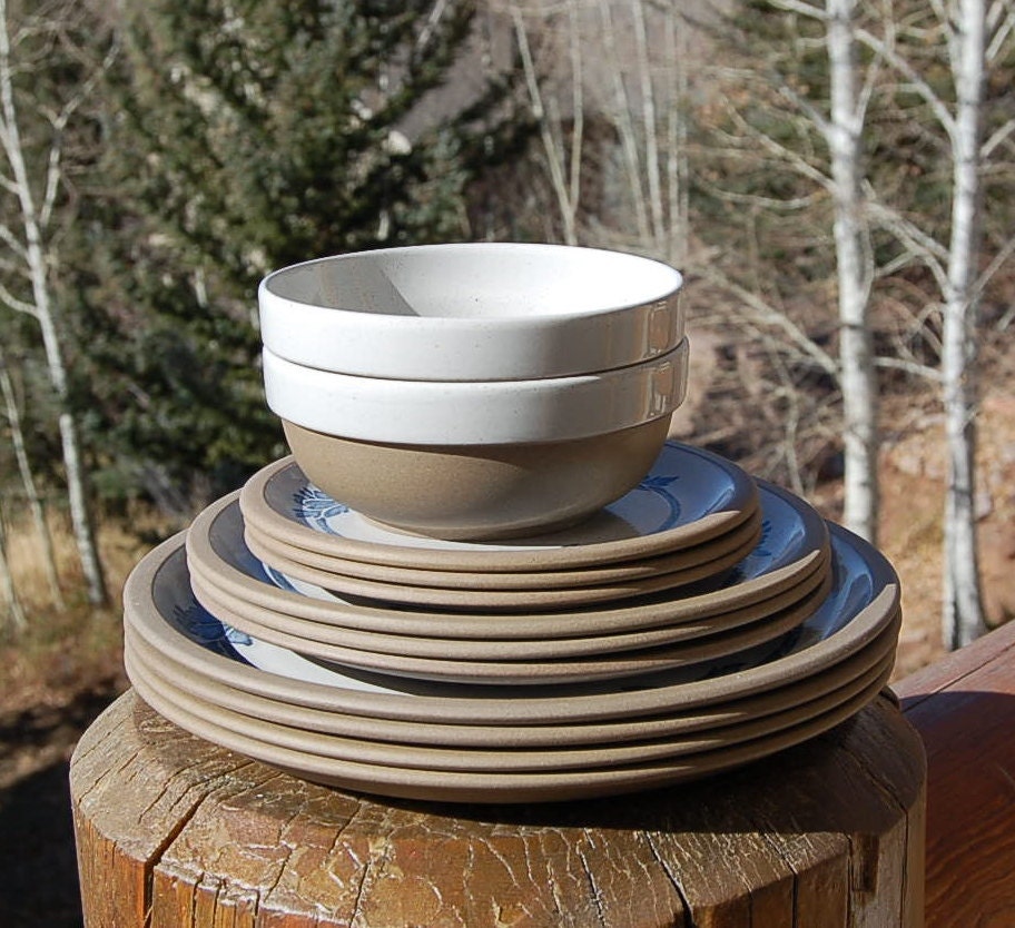 Wedgwood Midwinter Stoneware Dishes Blue