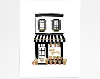 Les Fleurs - Art Print - 8x10