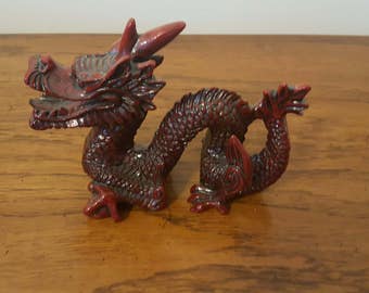 red resin chinese dragon